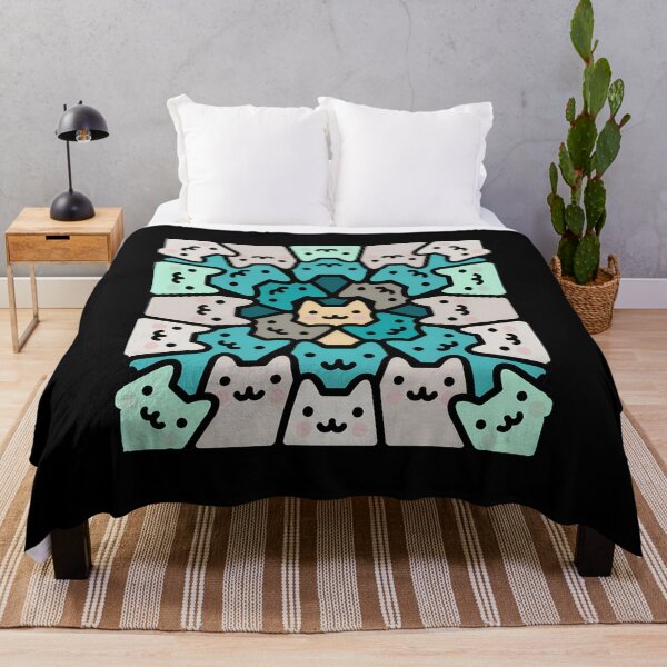 Item preview, Cute Cat Mandala Pattern designed and sold by OlyvieArt.