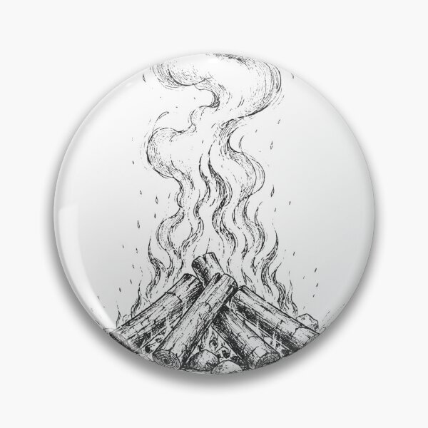 Item preview, Retro Campfire Sketch – Outdoor Adventure & Nature Lover designed and sold by NOVS·94.