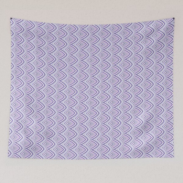 Item preview, Blue and Violet Art Deco Geometric Pattern designed and sold by Sybille-Yates.