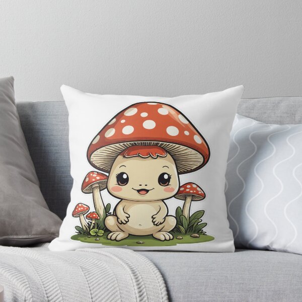 Item preview, Cottagecore Mushroom Character Pop Art Halftone Style – Mushroom lover gift designed and sold by michallechowicz.