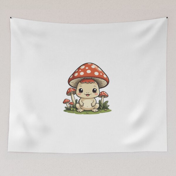 Item preview, Cottagecore Mushroom Character Pop Art Halftone Style – Mushroom lover gift designed and sold by michallechowicz.