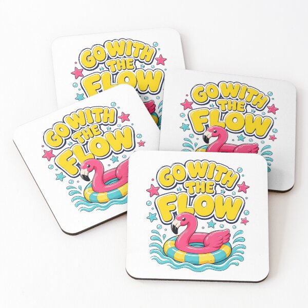 Item preview, Go With The Flow Pink Flamingo Pool Float Summer designed and sold by metalsnak.