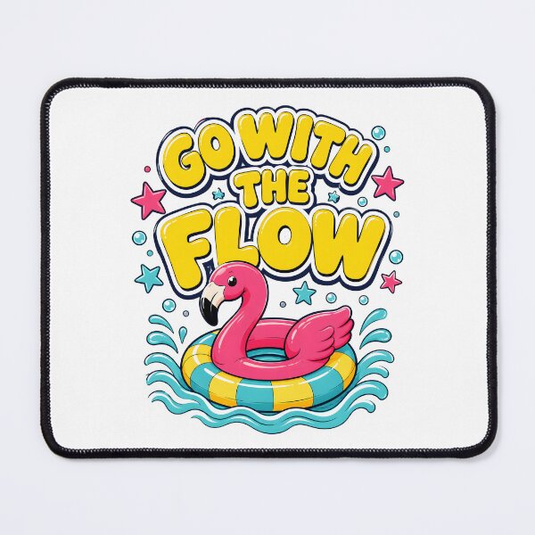 Item preview, Go With The Flow Pink Flamingo Pool Float Summer designed and sold by metalsnak.