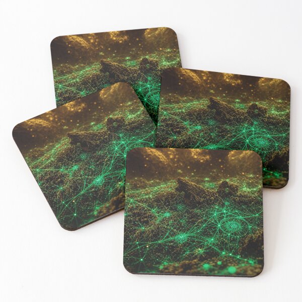 Item preview, Glowing Green Mycelium Soil Sacred Network | Microcosmos designed and sold by monkeybusiness.pt.