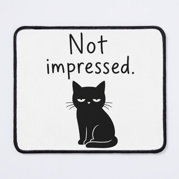 Item preview, Bored Cat – Not Impressed designed and sold by filou designs.