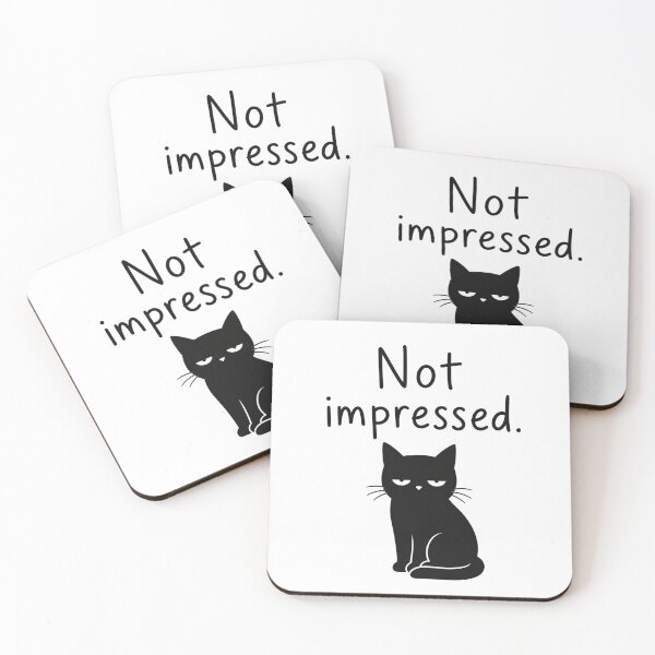 Item preview, Bored Cat – Not Impressed designed and sold by filou designs.