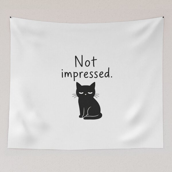 Item preview, Bored Cat – Not Impressed designed and sold by filou designs.