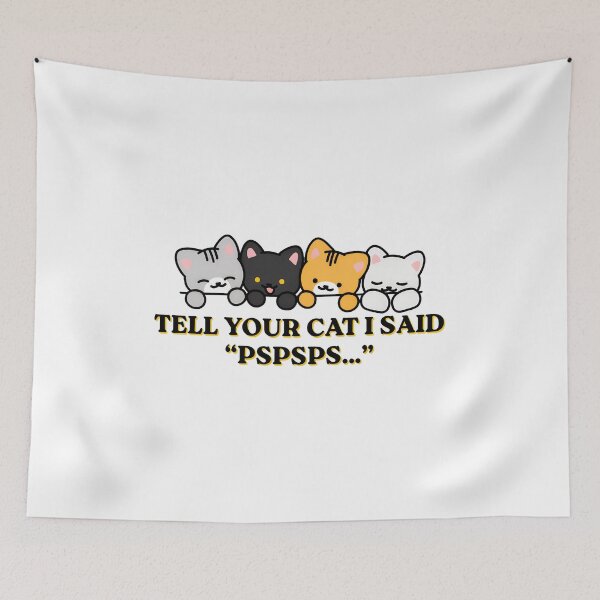 Item preview, Cute Cat Pspsps Art designed and sold by OlyvieArt.