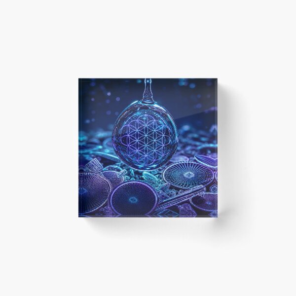 Item preview, Water Sphere Flower of Life Diatoms | Microcosmos designed and sold by monkeybusiness.pt.