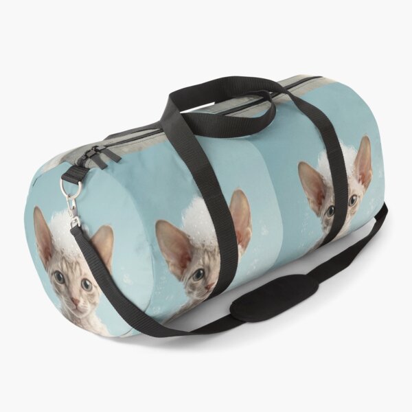 Item preview, Baby Cornish Rex Bubble Bath Cute Nursery Bathroom Art designed and sold by LazyOwlStore.