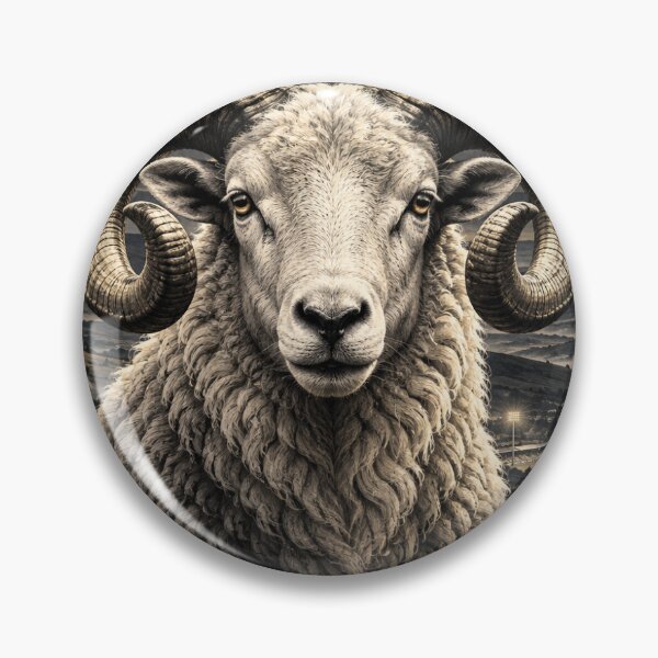 Item preview, Ram Under the Moon Derby Football Night Landscape Art designed and sold by Final Whistle Art.