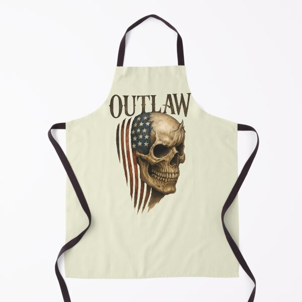 Item preview, Outlaw American Flag Skull designed and sold by MarCinu Art.