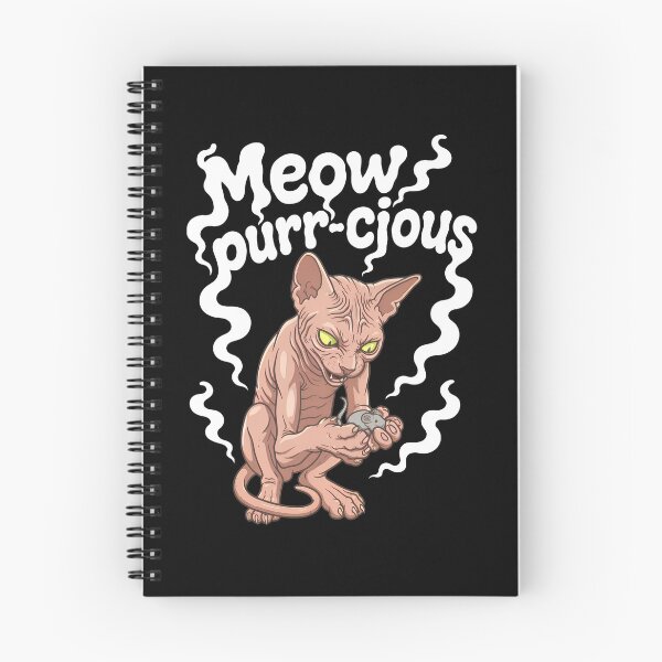 Item preview, Meow Purr-cious Sphynx Cat with Mouse Funny Design designed and sold by OlyvieArt.