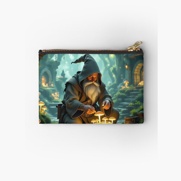 Item preview, Mushroom Wizard in an Enchanted Fantasy Forest designed and sold by yosmosverse .