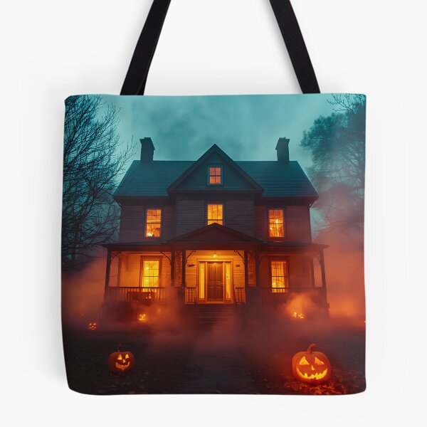 Item preview, Haunted Pumpkin House designed and sold by PicParadiz.