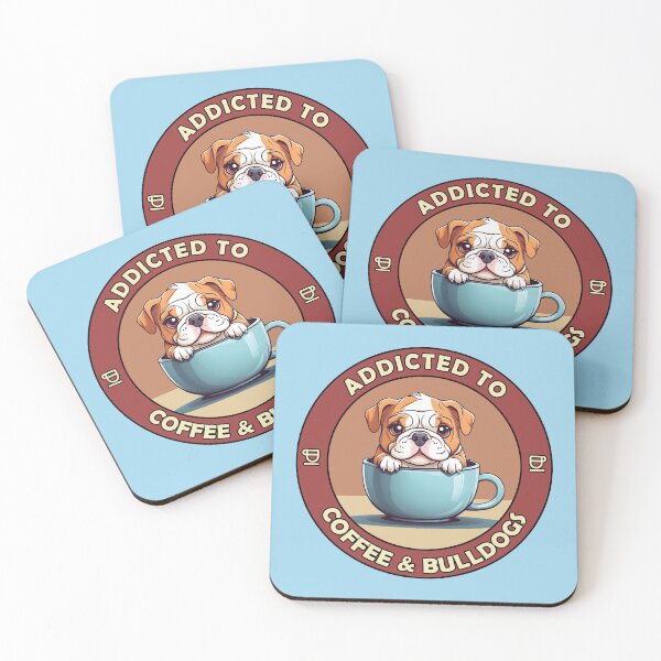 Item preview, Addicted to Coffee & Bulldogs - Perfect for Coffee Lovers and Dog Owners  designed and sold by brindled.