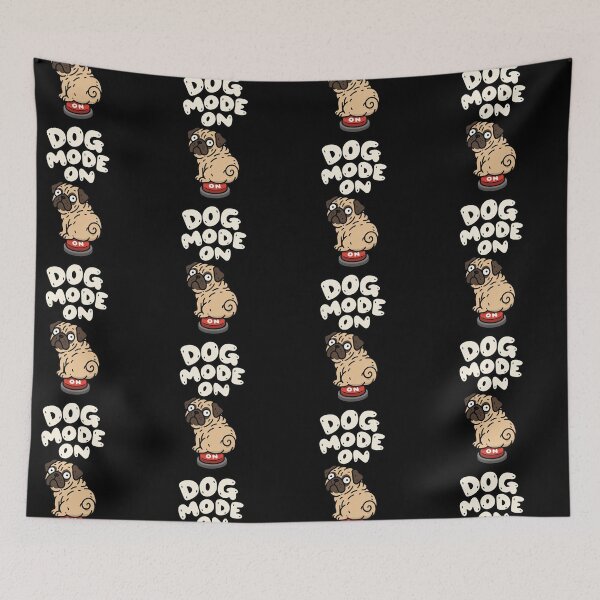 Item preview, Dog Mode On Funny Pug Meme designed and sold by MonkiFlipp.