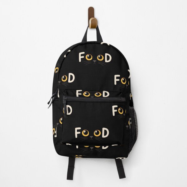 Item preview, Cat Food Pun Playful Black Cat Eyes Word Art designed and sold by OlyvieArt.