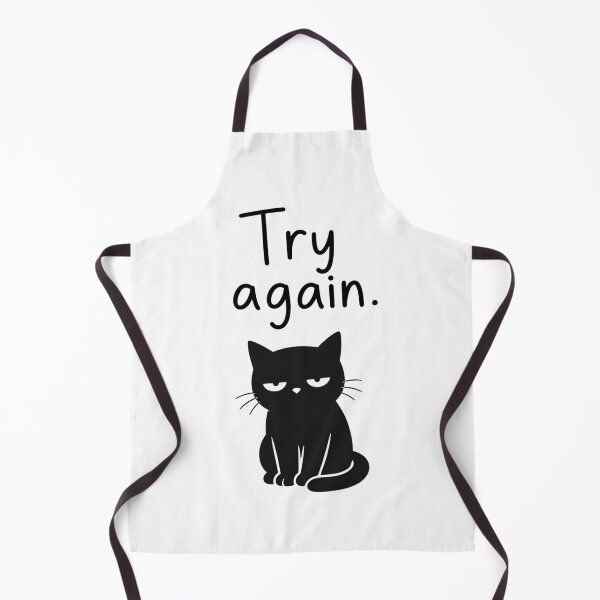 Item preview, Annoyed cat – Try Again designed and sold by filou designs.