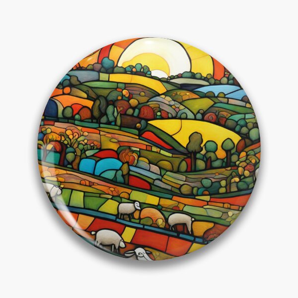 Item preview, Sheep on the hills designed and sold by George Hutton Hunter.