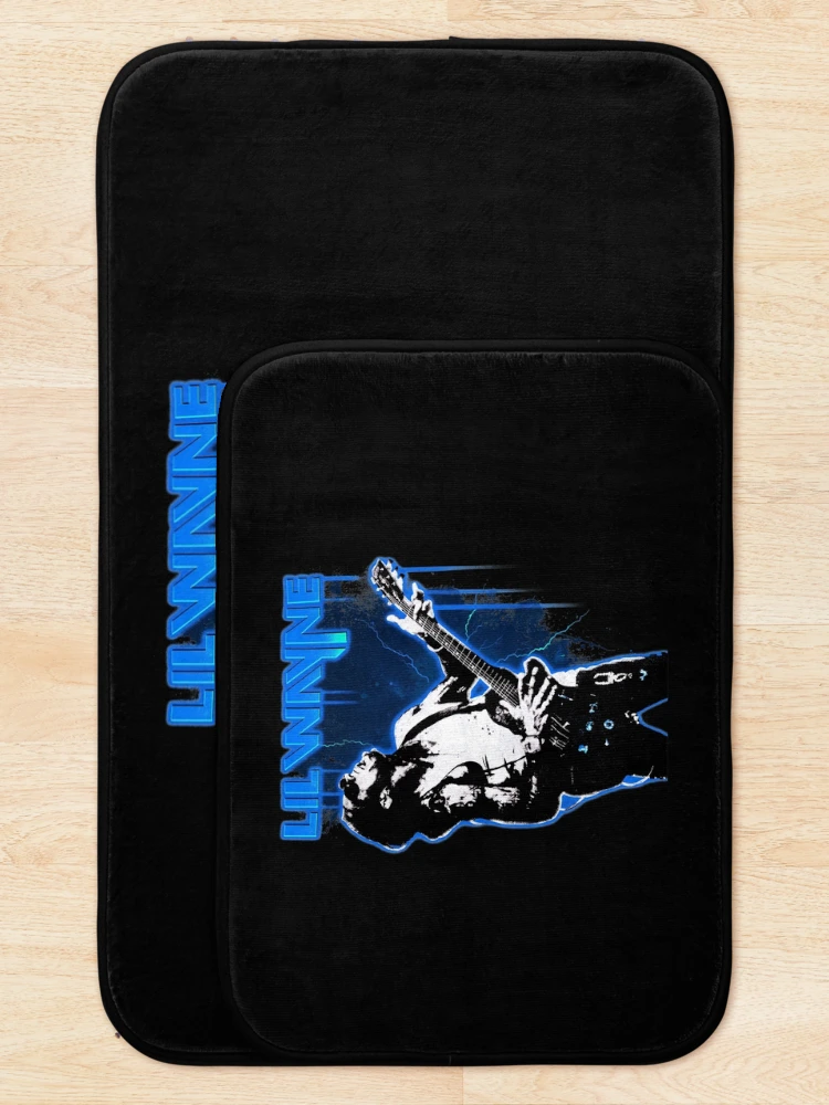 Thumbnail 5 of 6, Bath Mat, Lil Wayne Rapper designed and sold by Inzarportrait.