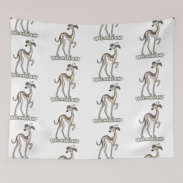 Item preview, Dog Mode On Funny Skinny Dog designed and sold by MonkiFlipp.