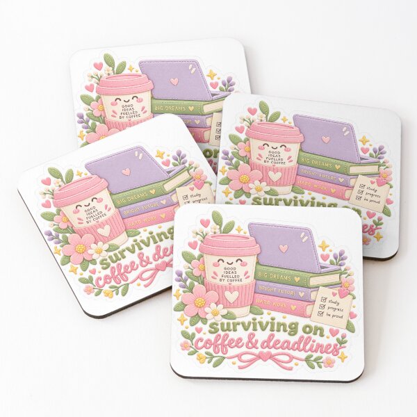 Item preview,  Cute Study Girl Era | Pastel Kawaii School & University Sticker designed and sold by PlayfulMindArt.