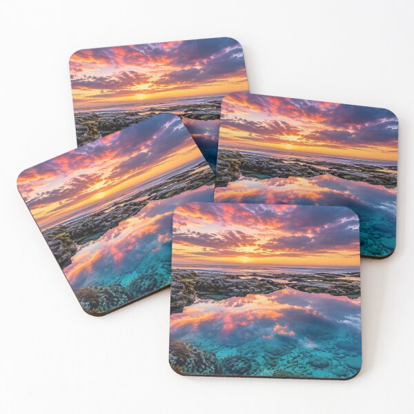 Item preview, Sunset Tide Pool Reflections designed and sold by Wild Bloom Paws.