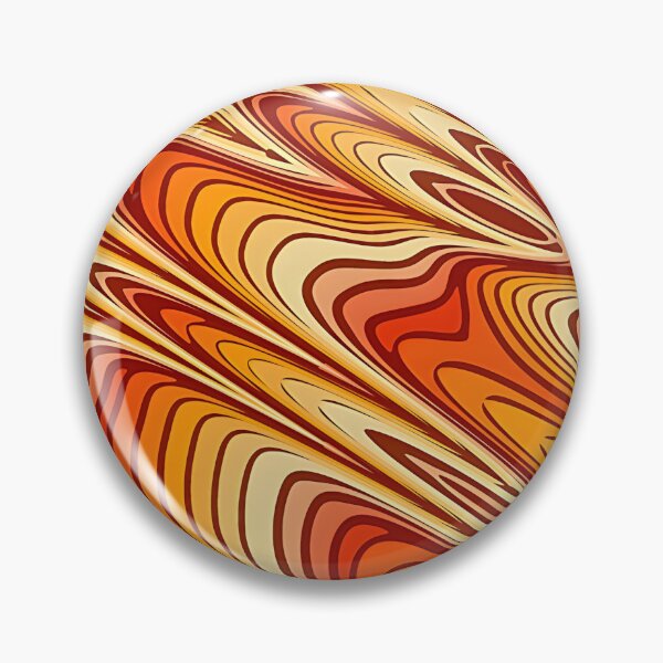Item preview, Retro Orange Abstract Geometric Wave Pattern designed and sold by Sybille-Yates.