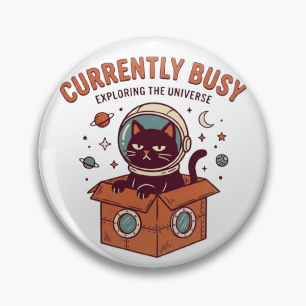 Item preview, Currently Busy – Astronaut Cat Exploring the Universe designed and sold by Dogandesighn.