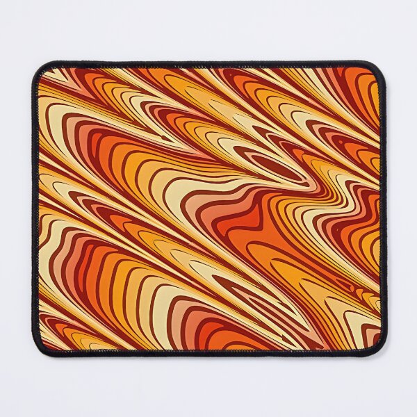 Item preview, Retro Orange Abstract Geometric Wave Pattern designed and sold by Sybille-Yates.