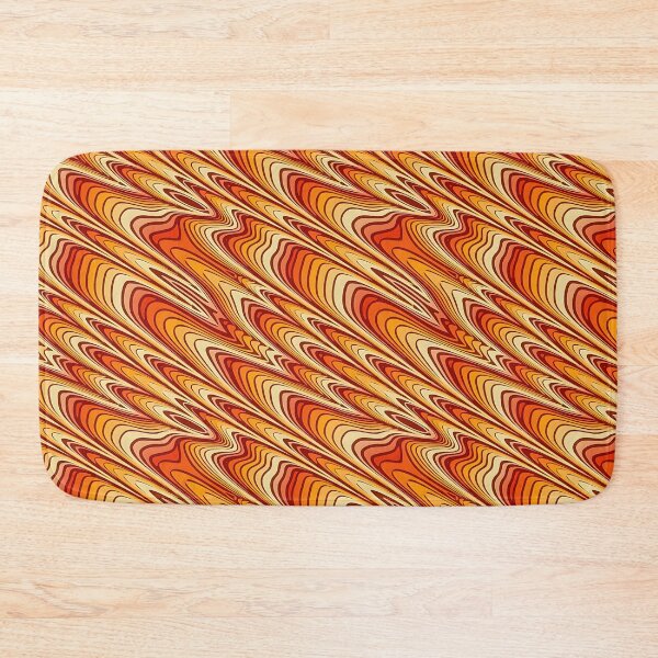 Item preview, Retro Orange Abstract Geometric Wave Pattern designed and sold by Sybille-Yates.