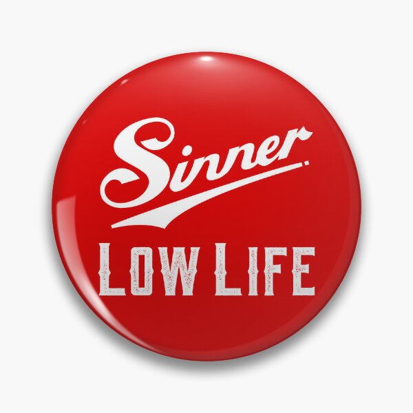 Item preview, Sinner Low Life Vintage Script Graphic & Retro Typography designed and sold by gayishdesign.