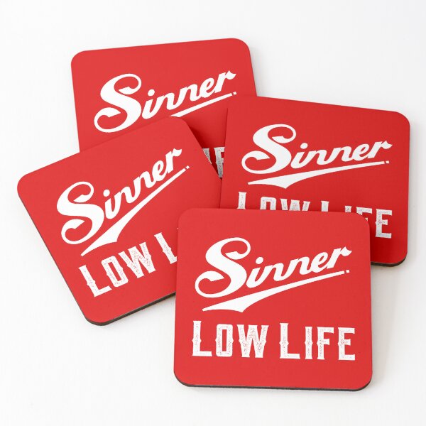 Item preview, Sinner Low Life Vintage Script Graphic & Retro Typography designed and sold by gayishdesign.