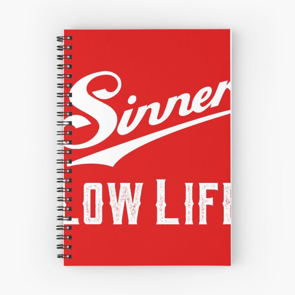 Item preview, Sinner Low Life Vintage Script Graphic & Retro Typography designed and sold by gayishdesign.