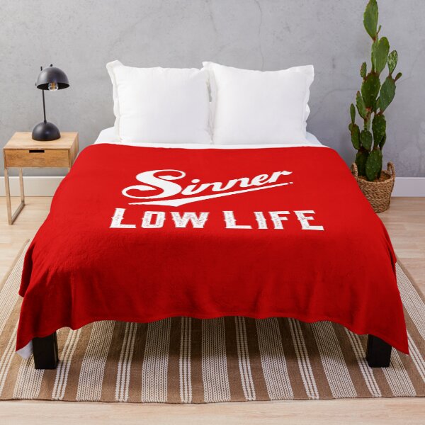 Item preview, Sinner Low Life Vintage Script Graphic & Retro Typography designed and sold by gayishdesign.