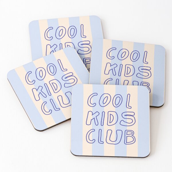 Item preview, Cool Kids Club Trendy Blue and Cream Pastel Retro Stripes designed and sold by nineFlorals.
