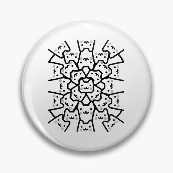 Item preview, Cute Cat Mandala Pattern designed and sold by OlyvieArt.