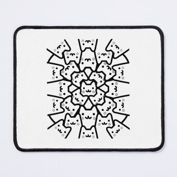 Item preview, Cute Cat Mandala Pattern designed and sold by OlyvieArt.