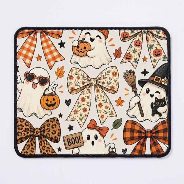 Item preview, Coquette Fall Ghost Bow, Floral Autumn Pumpkin, Striped Pumpkin, Gingham and Leopard Print, Pumpkin Spice, Cute Thanksgiving Gift designed and sold by Quiajia.