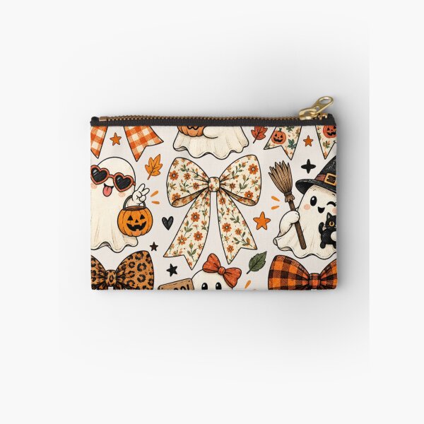 Item preview, Coquette Fall Ghost Bow, Floral Autumn Pumpkin, Striped Pumpkin, Gingham and Leopard Print, Pumpkin Spice, Cute Thanksgiving Gift designed and sold by Quiajia.