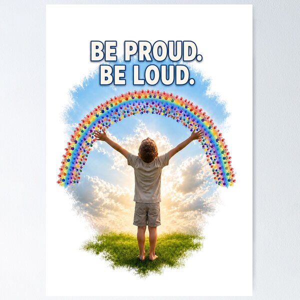 Item preview, Copy of Be Proud. Be Loud. – Boy Empowerment Design designed and sold by RedOspreys.