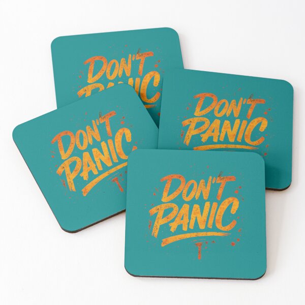 Item preview, Dont Panic Grunge Typography Aesthetic designed and sold by MarCinu Art.