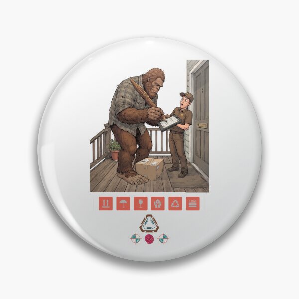 Item preview, Sasquatch Signature: Bigfoot Accepts a Package Delivery designed and sold by Whimsy Trail Co.