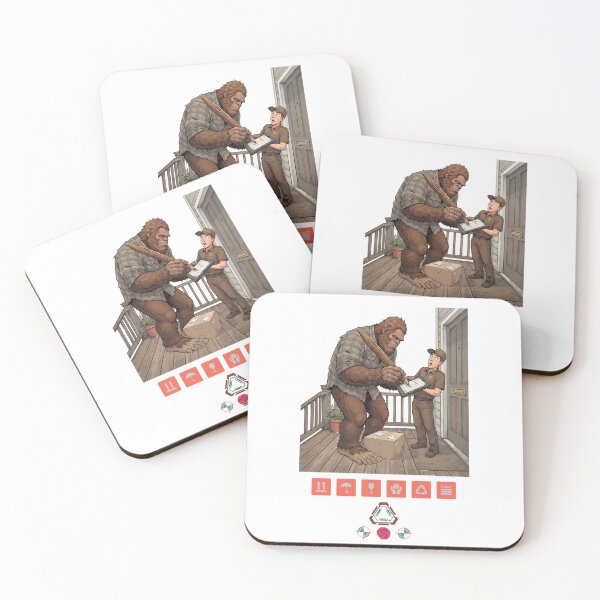 Item preview, Sasquatch Signature: Bigfoot Accepts a Package Delivery designed and sold by Whimsy Trail Co.