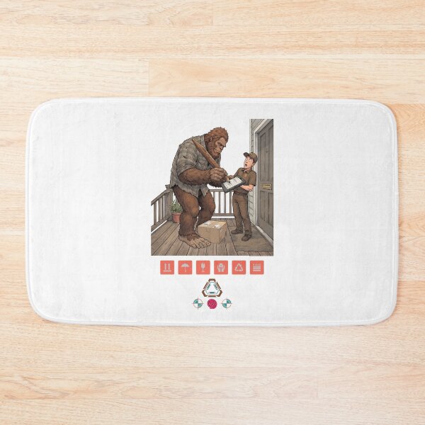 Item preview, Sasquatch Signature: Bigfoot Accepts a Package Delivery designed and sold by Whimsy Trail Co.