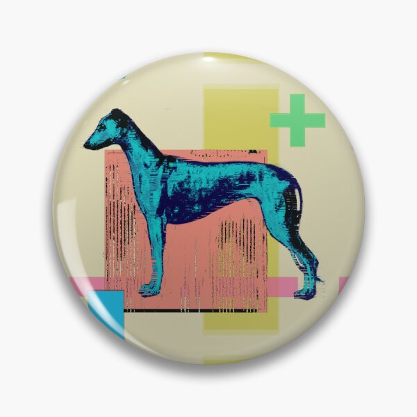Item preview, Glitch Sighthound Geometric Pop Art №4 designed and sold by MikZviagin.