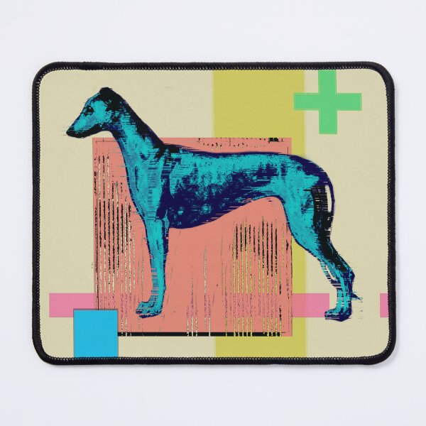 Item preview, Glitch Sighthound Geometric Pop Art №4 designed and sold by MikZviagin.