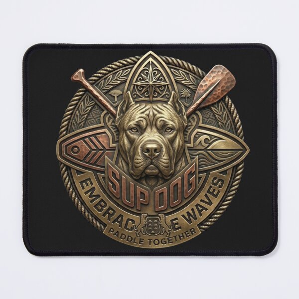 Item preview, Presa Canario Paddle Surf Sticker - Gran Canaria SUP Dog Emblem designed and sold by EfectoCreativo.