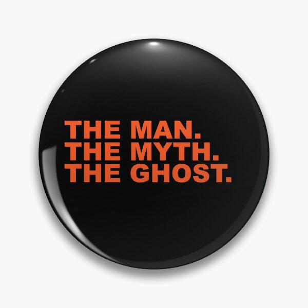 Item preview, The Man The Myth The Ghost Funny Halloween Quote Typography Parody designed and sold by Aesthetic Crew.